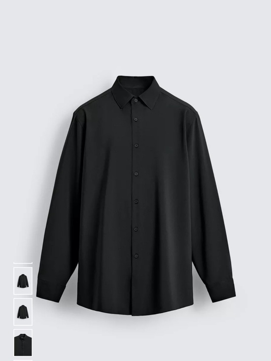 Zara Other - Zara Man Slim Fit Black Button Down Long Sleeve Shirt M